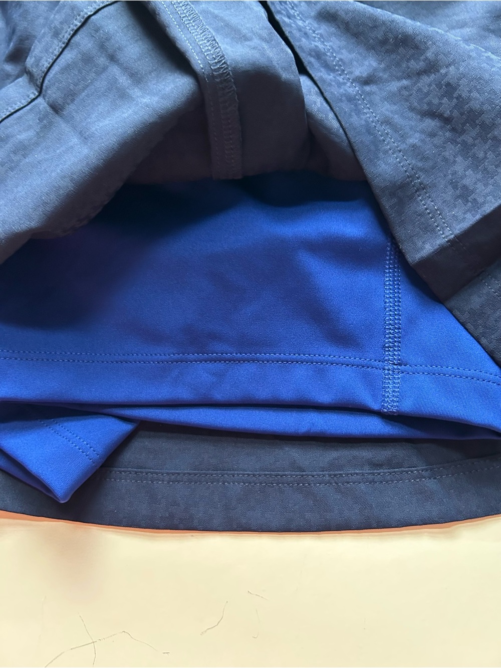 Lacoste Navy Mini Skirt with Side Stripe Trim size 32 - Picture 4 of 7
